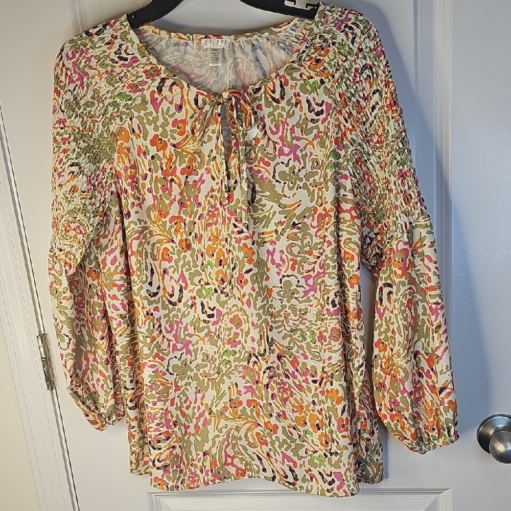 Spense Multicolor‎ Floral Blouse
